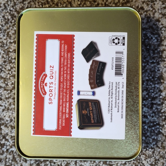 NIP Sport Quiz Game, Set Includes: Hourglass, 50 Quiz Cards with 100 Questions - Picture 2 of 3